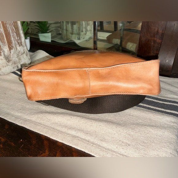 NWT Bed Stu Venice Beach II Patchwork Crossbody Bag Tan Rustic Nectar MSRP $295 - Picture 5 of 13